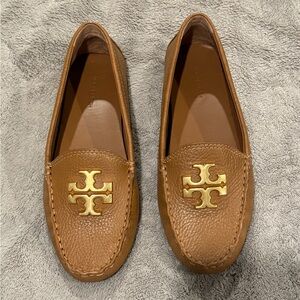 Tory Burch Brown Leather Everly Drivers